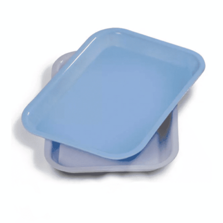 Dental Flat Plastic Instrument Tray 9in